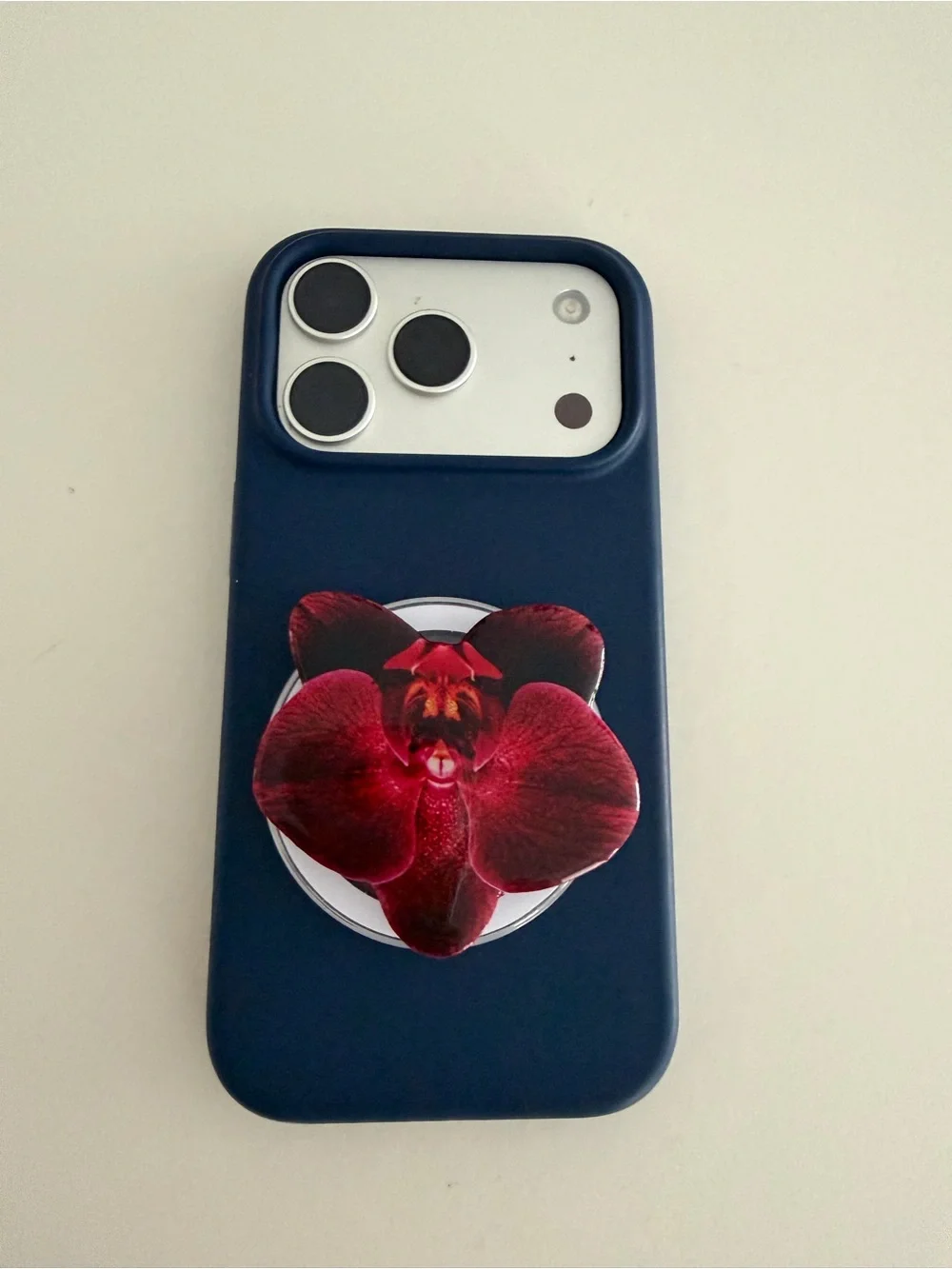 Red Orchid Pop Socket